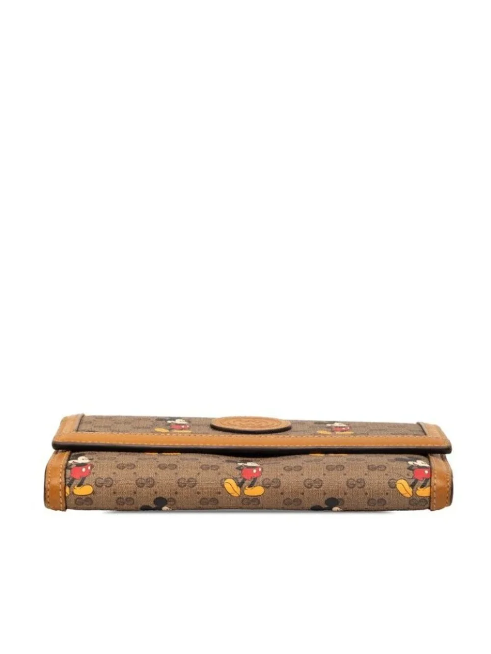 Gucci Disney Mini GG Supreme Mickey Mouse Continental Wallet Brown Leather - Picture 3 of 7